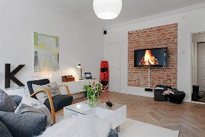 Brick in the interior Brick in the interior