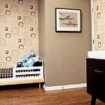 Combination of wallpaper in the interior Combination of wallpaper in the interior