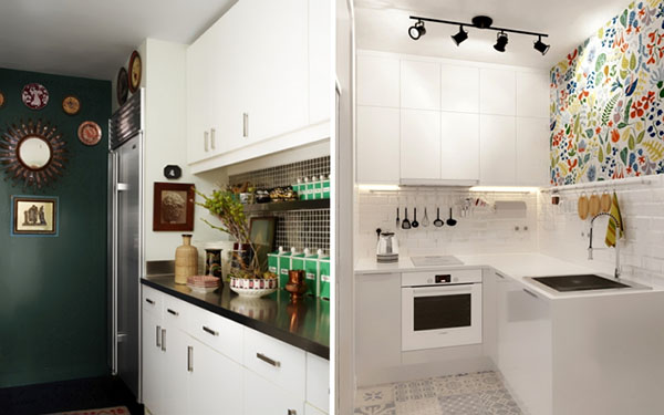 Small kitchen: four secret stylish design