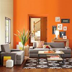 Orange in the interior Orange in the interior