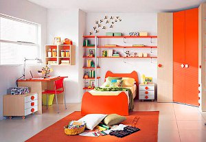 Orange in the interior Orange in the interior