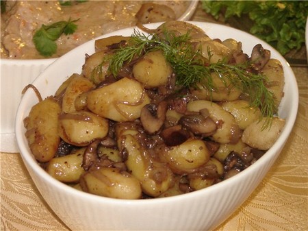 Underparts: recipes for cooking mushroom dishes