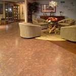 Cork floor covering