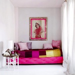 Pink in the interior Pink in the interior