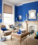 Blue in the interior Blue in the interior