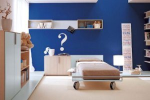 Blue in the interior Blue in the interior
