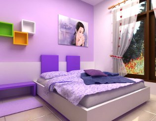 Lilac in the interior Lilac in the interior