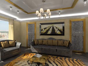 Art-deco style in the interior Art-deco style in the interior