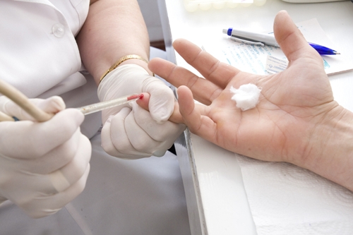 What can the blood test show?