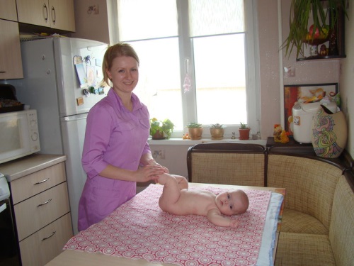 Massage with hypertonia