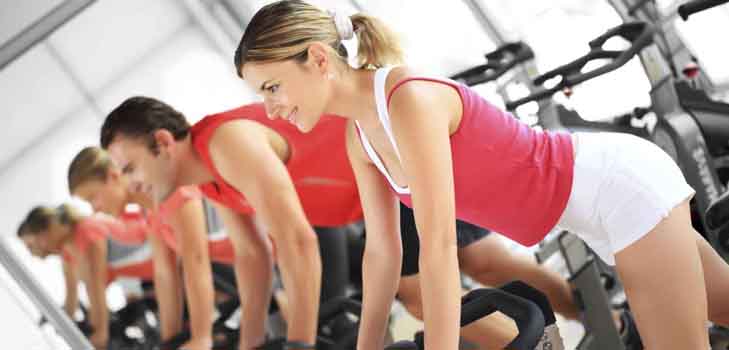 How many calories are burned while riding a bicycle